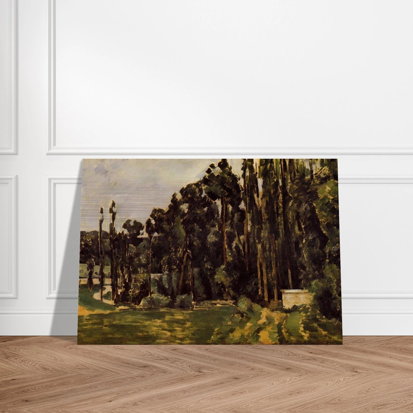 Poplars - Paul Cézanne Brushed Aluminum Print - 70x100 cm / 28x40 inches | Paul Cézanne Aluminum Print | Paul Cézanne Prints