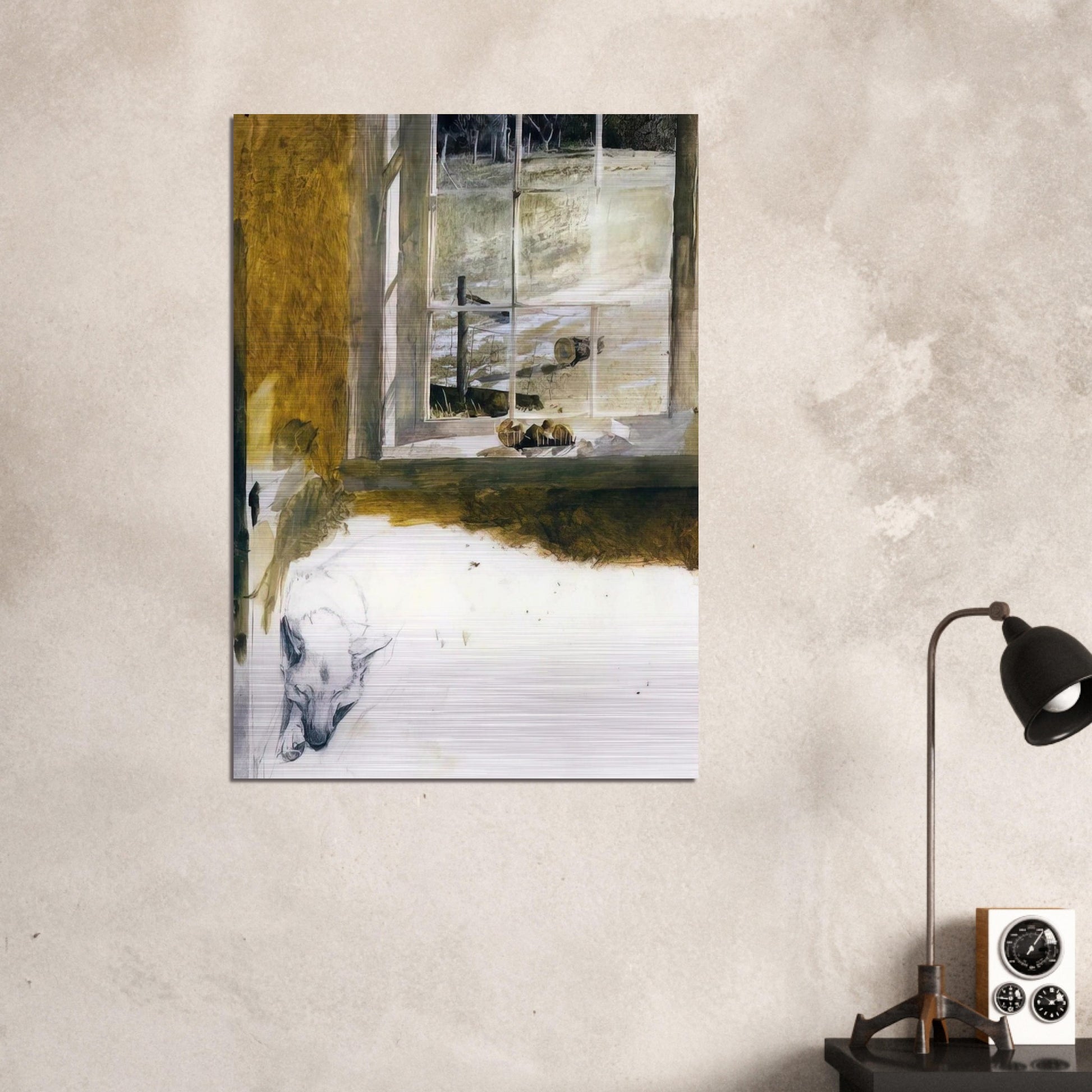 GROUNDHOG DAY 3 - Andrew Wyeth Brushed Aluminum Print - 70x100 cm / 28x40 inches | Andrew Wyeth Aluminum Print | Andrew Wyeth Prints