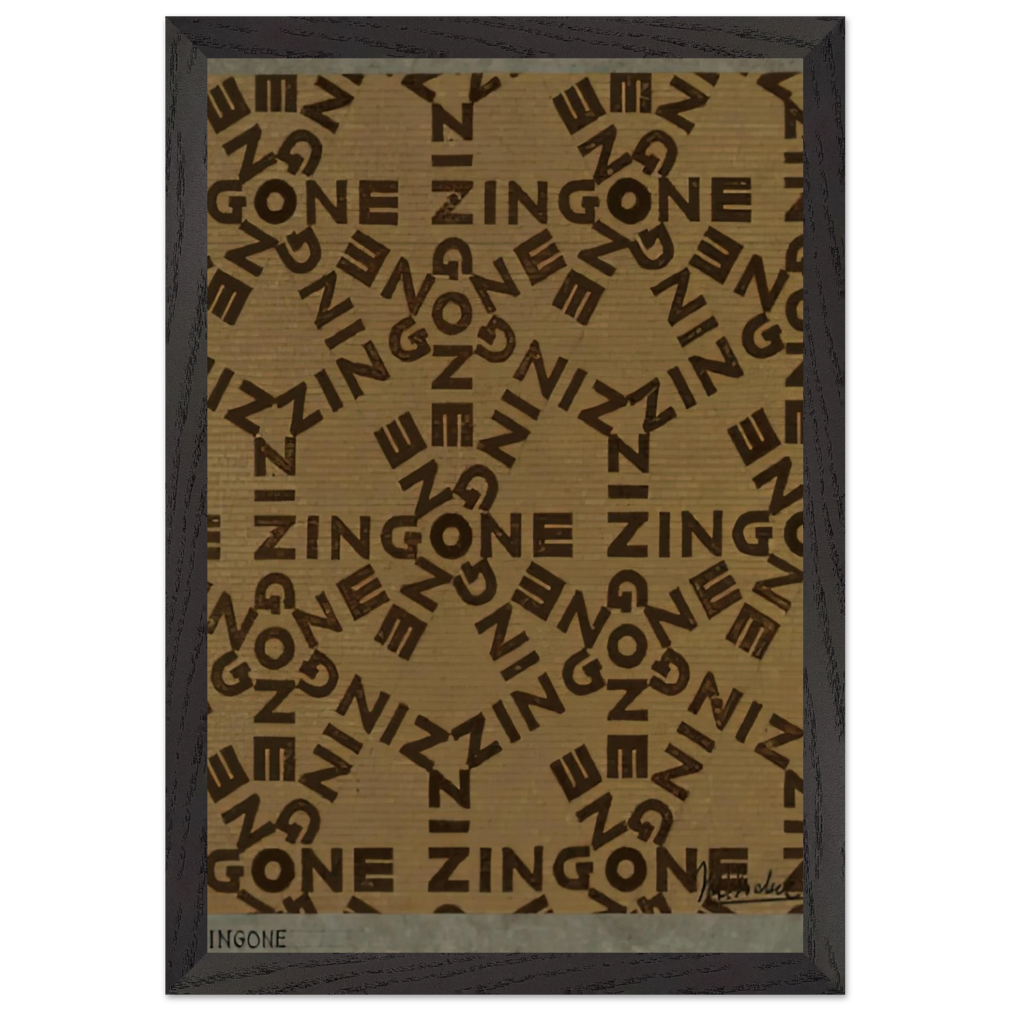 MC Escher - ESCHER (20) Wall Art - 21x29.7 cm / 8x12" - Premium Wooden Framed Poster With Fine Art Paper-canvas - Wood frame
