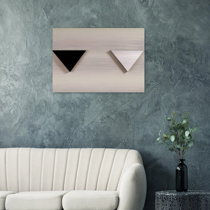 Mirror Object - 1973 - Blinky Palermo Brushed Aluminum Print - 70x100 cm / 28x40 inches | Blinky Palermo Aluminum Print | Blinky Palermo Prints