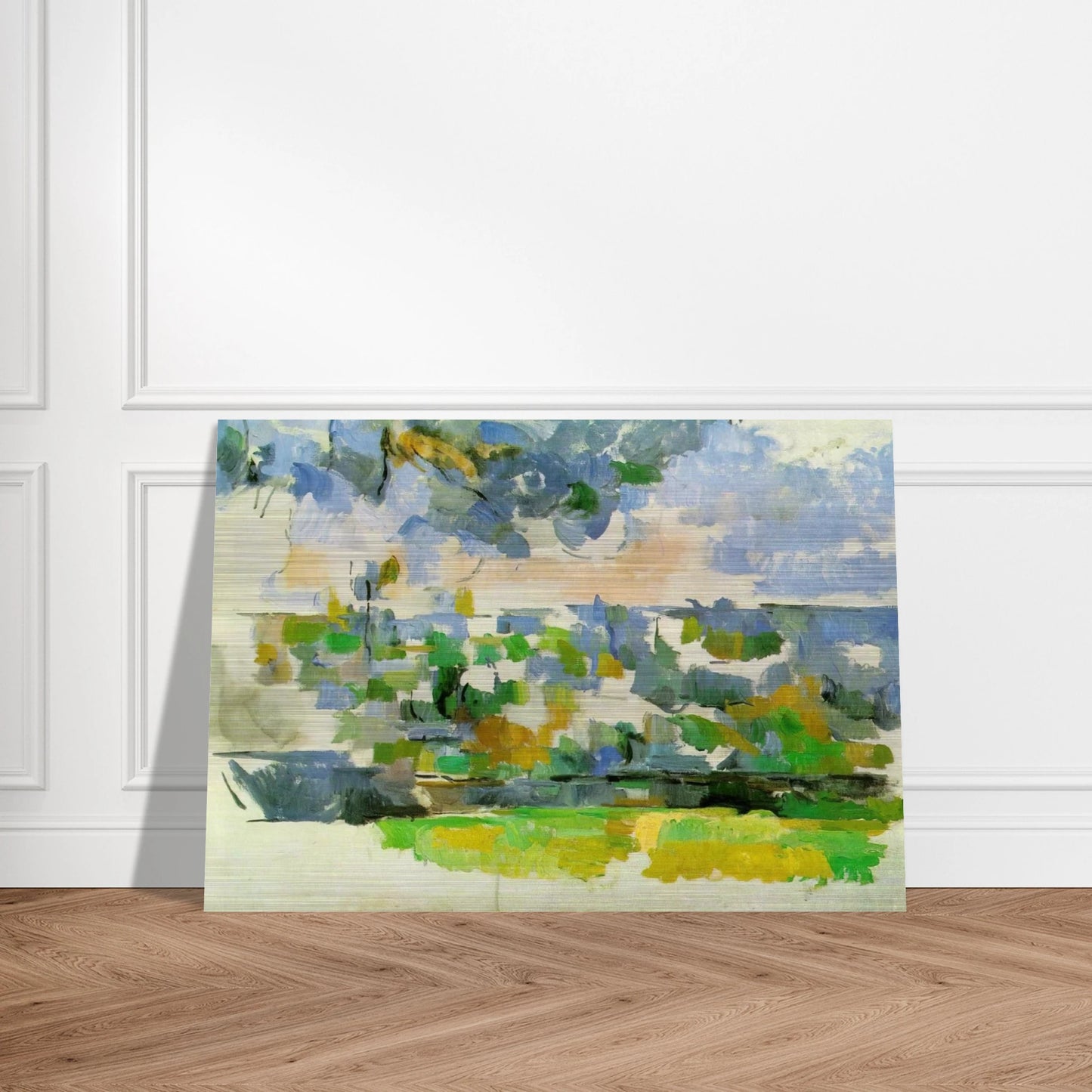 The Garden at Les Lauves - Paul Cézanne Brushed Aluminum Print - 70x100 cm / 28x40 inches | Paul Cézanne Aluminum Print | Paul Cézanne Prints