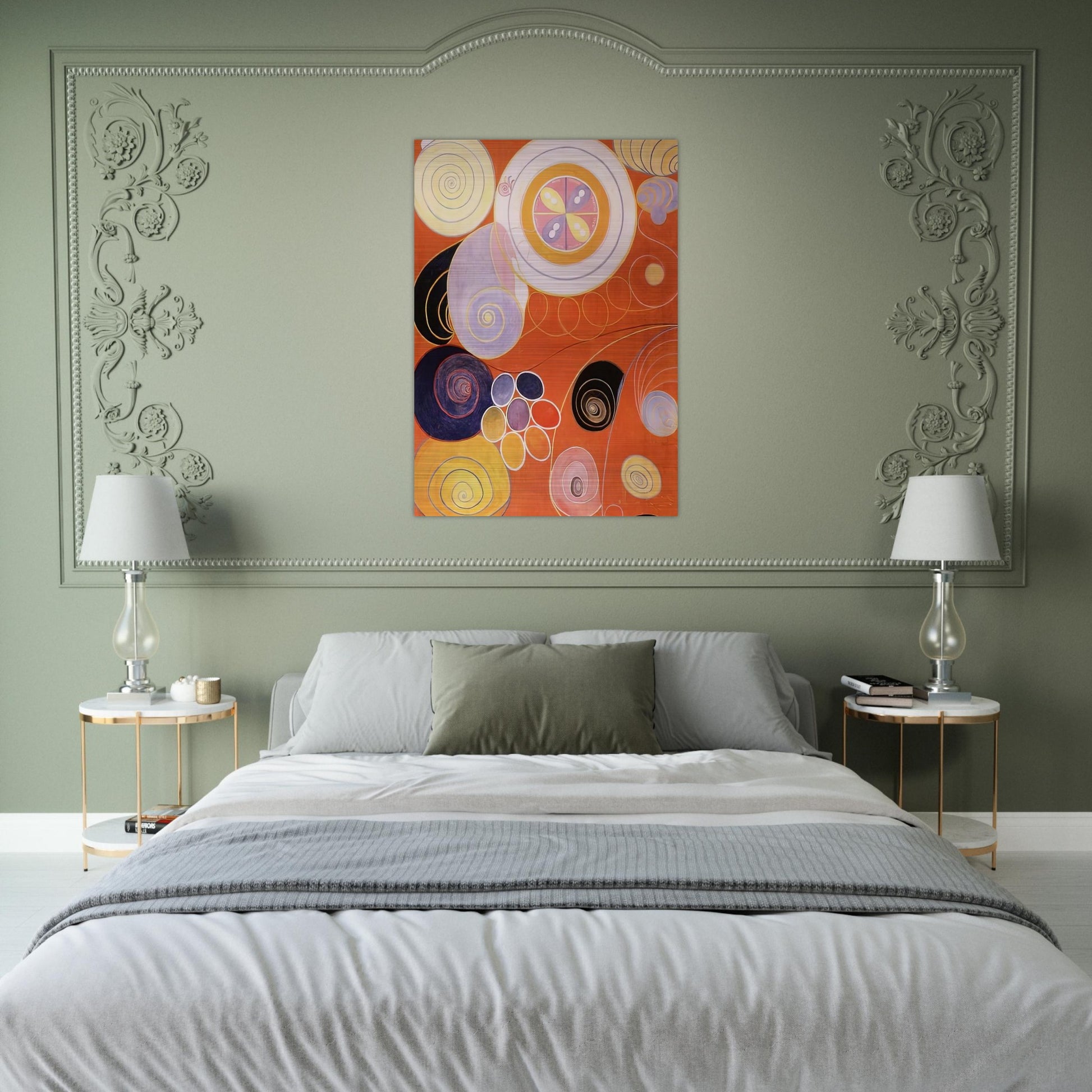 THEY TENS MAINSTAY IV 1907 - Hilma af Klint Brushed Aluminum Print - 70x100 cm / 28x40 inches | Hilma af Klint Aluminum Print | Hilma af Klint Prints