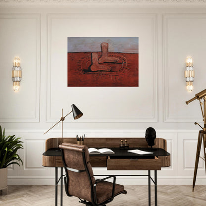 TWO FAT FEET - Philip Guston Brushed Aluminum Print - 70x100 cm / 28x40 inches | Philip Guston Aluminum Print | Philip Guston Prints
