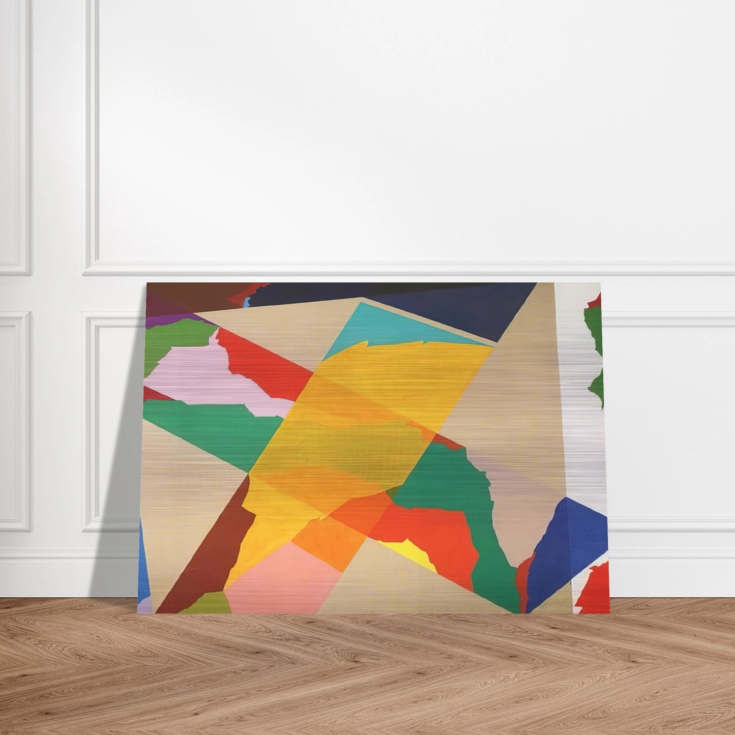 In Croce III - 1969 - Piero Dorazio Brushed Aluminum Print - 70x100 cm / 28x40 inches | Piero Dorazio Aluminum Print | Piero Dorazio Prints