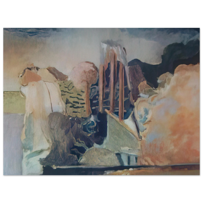 Menez - unknow ntitle - Lyrical Abstraction  75x100 cm / 30x40inches Fine Art Poster