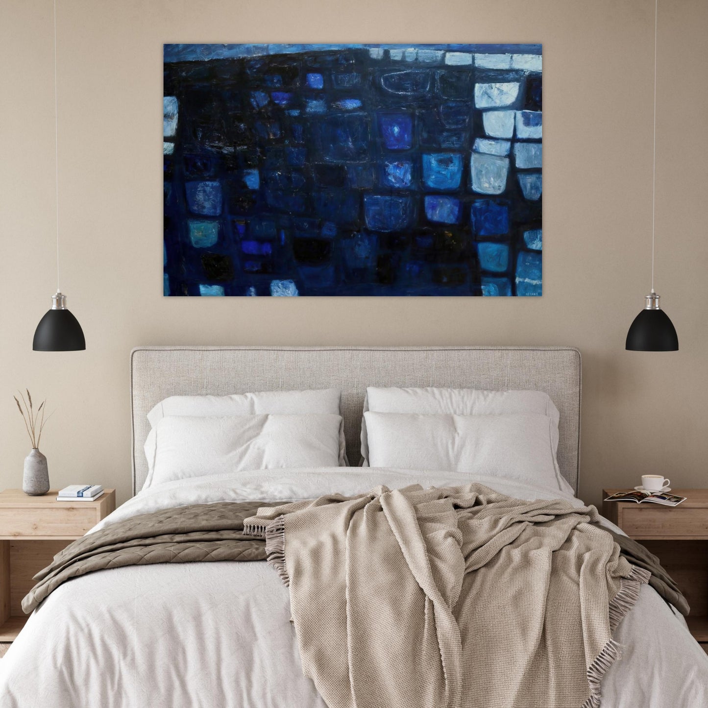 Blue Abstract - 1959 - William Scott Art Prints - 100x150 cm / 40x60″ inches | William Scott Poster | William Scott Prints