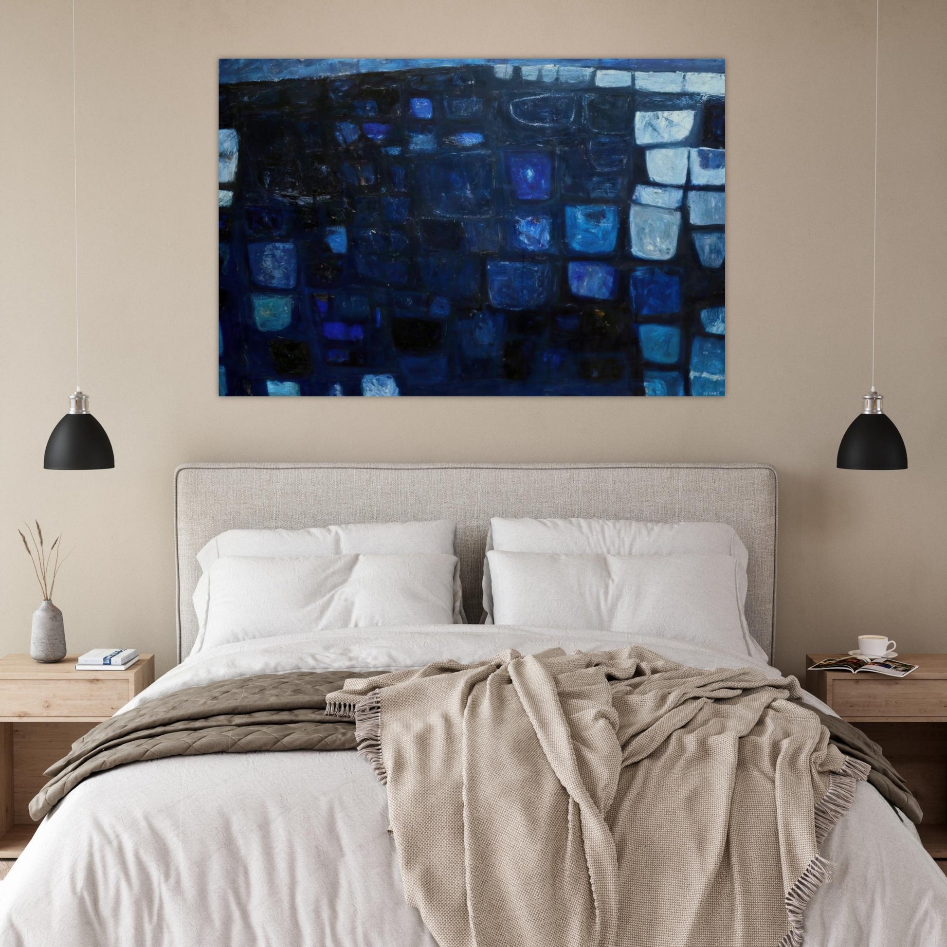 Blue Abstract - 1959 - William Scott Art Prints - 100x150 cm / 40x60″ inches | William Scott Poster | William Scott Prints