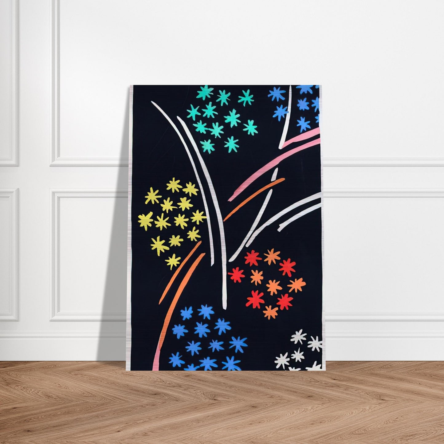 COMPOSITION 35 - Sonia Delaunay Brushed Aluminum Print - 70x100 cm / 28x40 inches | Sonia Delaunay Aluminum Print | Sonia Delaunay Prints