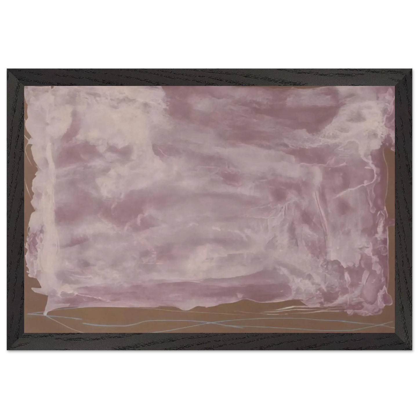 Helen Frankenthaler - Soho Dreams - 1987 Wall art - 13x18 cm / 5x7 Inches - Premium Wooden Framed Poster With Fine Art Paper - Wood frame