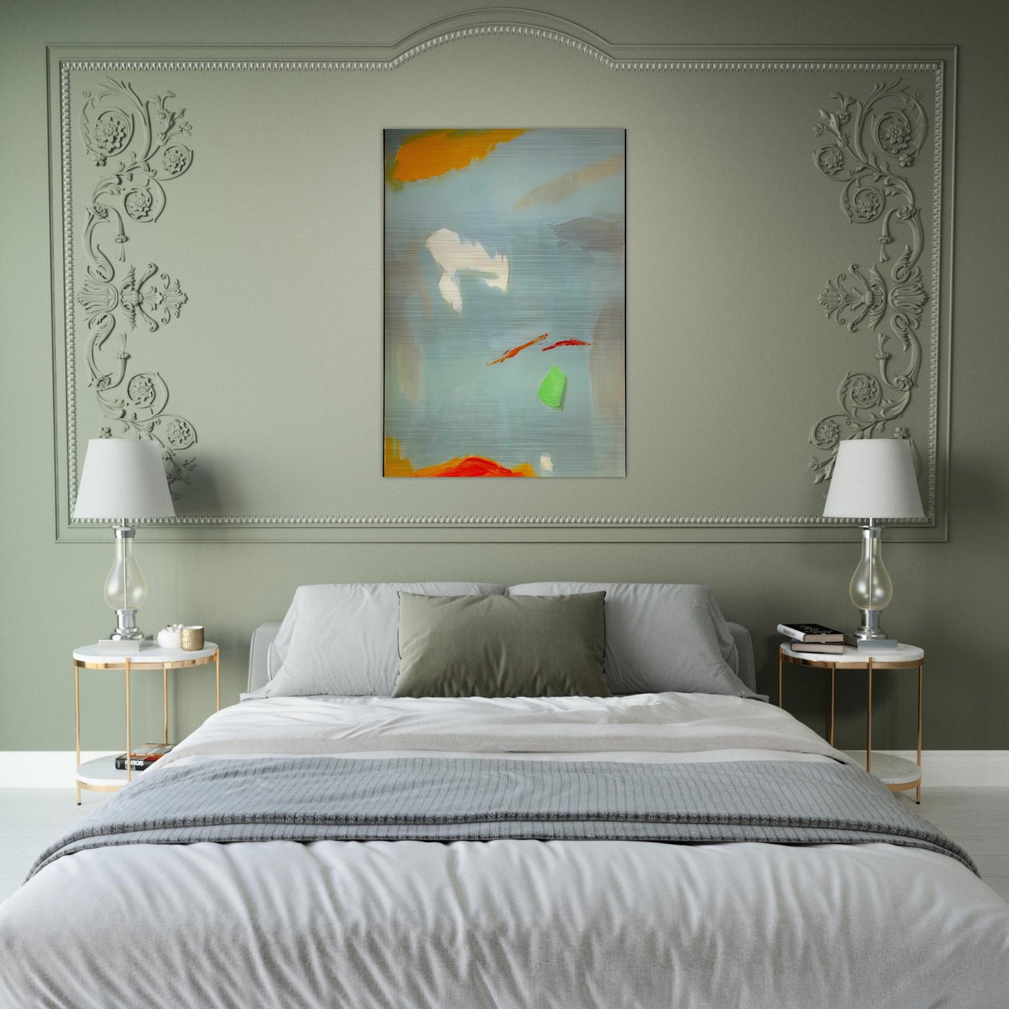 CANTO II 1995 - Esteban Vicente Brushed Aluminum Print - 70x100 cm / 28x40 inches | Esteban Vicente Aluminum Print | Esteban Vicente Prints