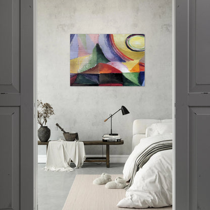 ELECTRIC PRISMS - Sonia Delaunay Brushed Aluminum Print - 70x100 cm / 28x40 inches | Sonia Delaunay Aluminum Print | Sonia Delaunay Prints