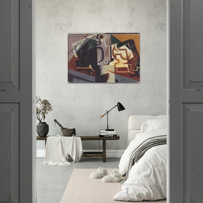 GLASS AND CARAFE 1917 - Juan Gris Acrylic Print - 70x100 cm / 28x40″ inches