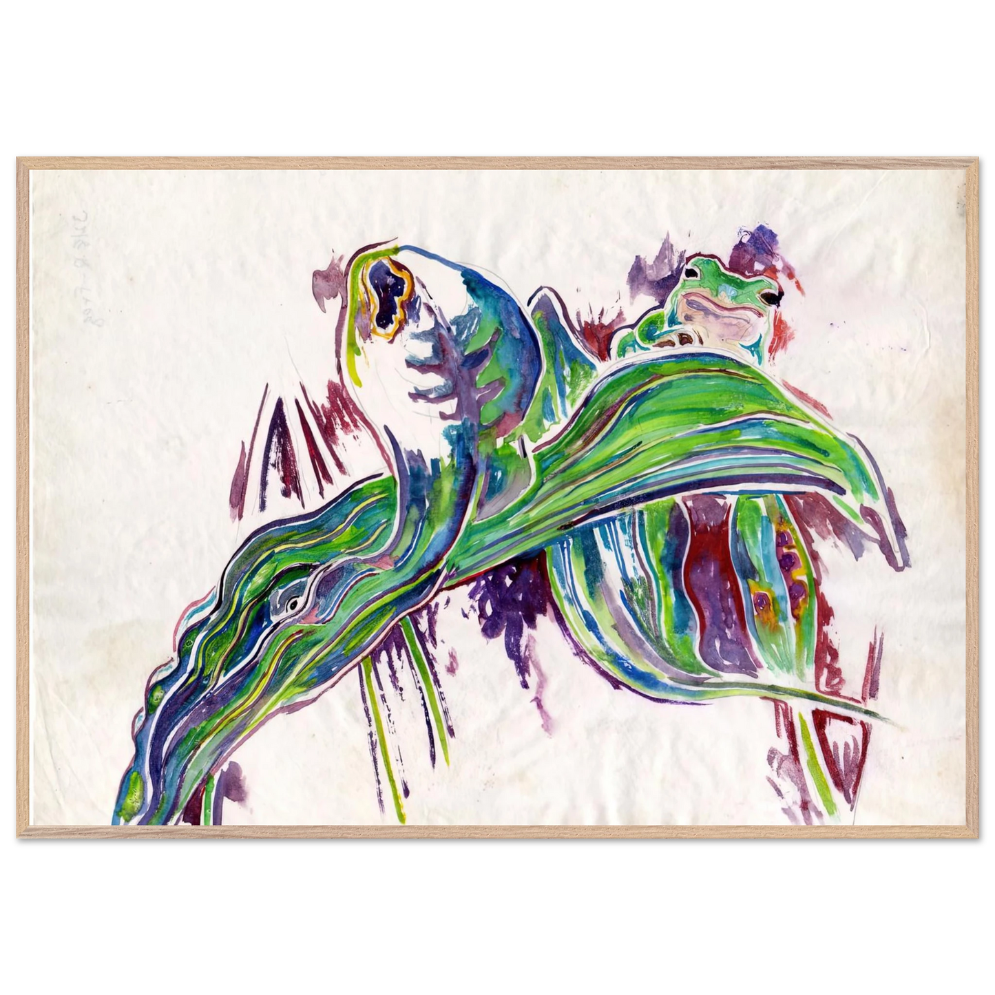 Walter Inglis Anderson - Walter Anderson Wall art - 15x20 cm / 6x8 inches - Premium Wooden Framed Poster With Fine Art Paper-canvas - White frame