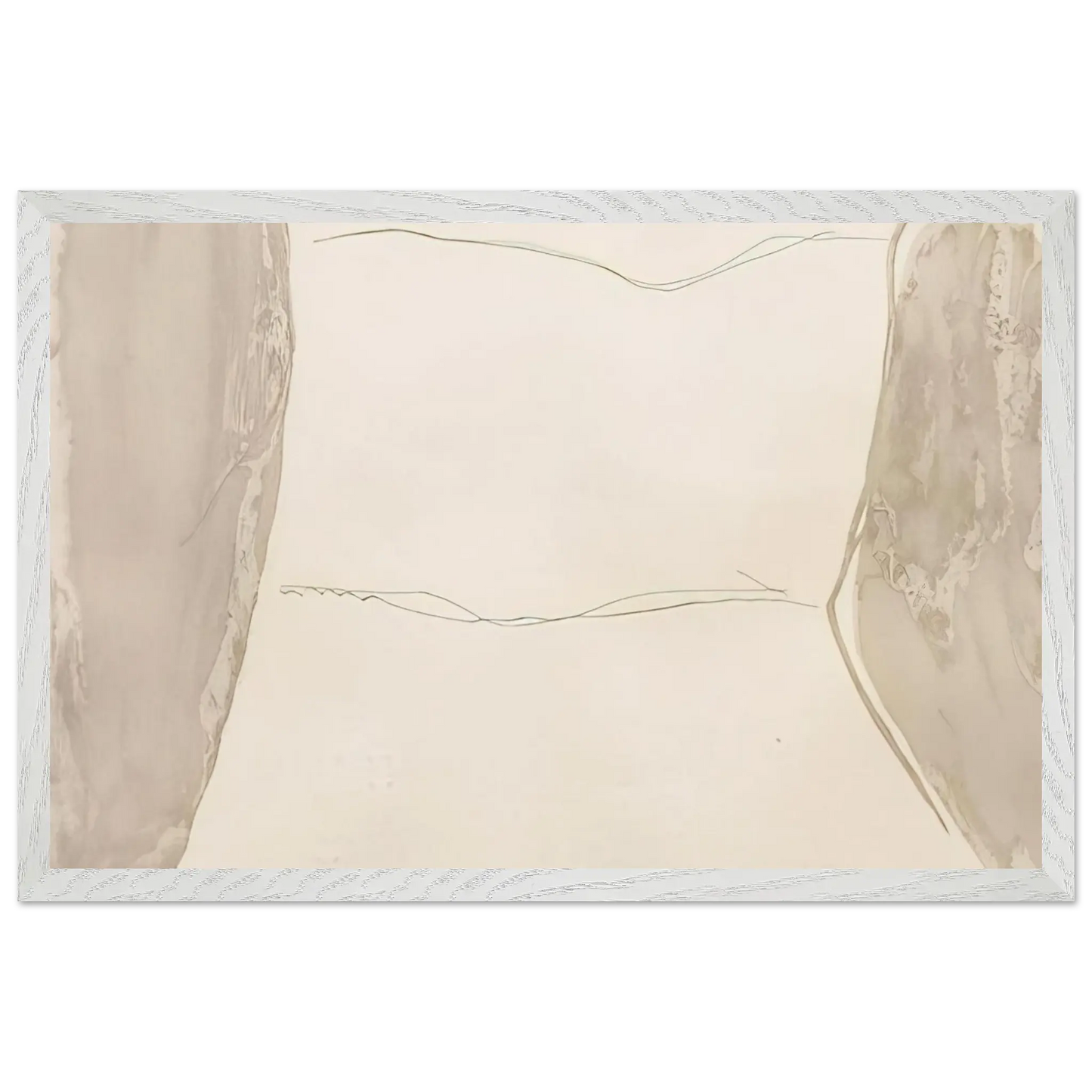 Helen Frankenthaler - Ponti - 1973 Wall art - 70x100 cm / 28x40 Inches - Premium Wooden Framed Poster With Fine Art Paper - White frame