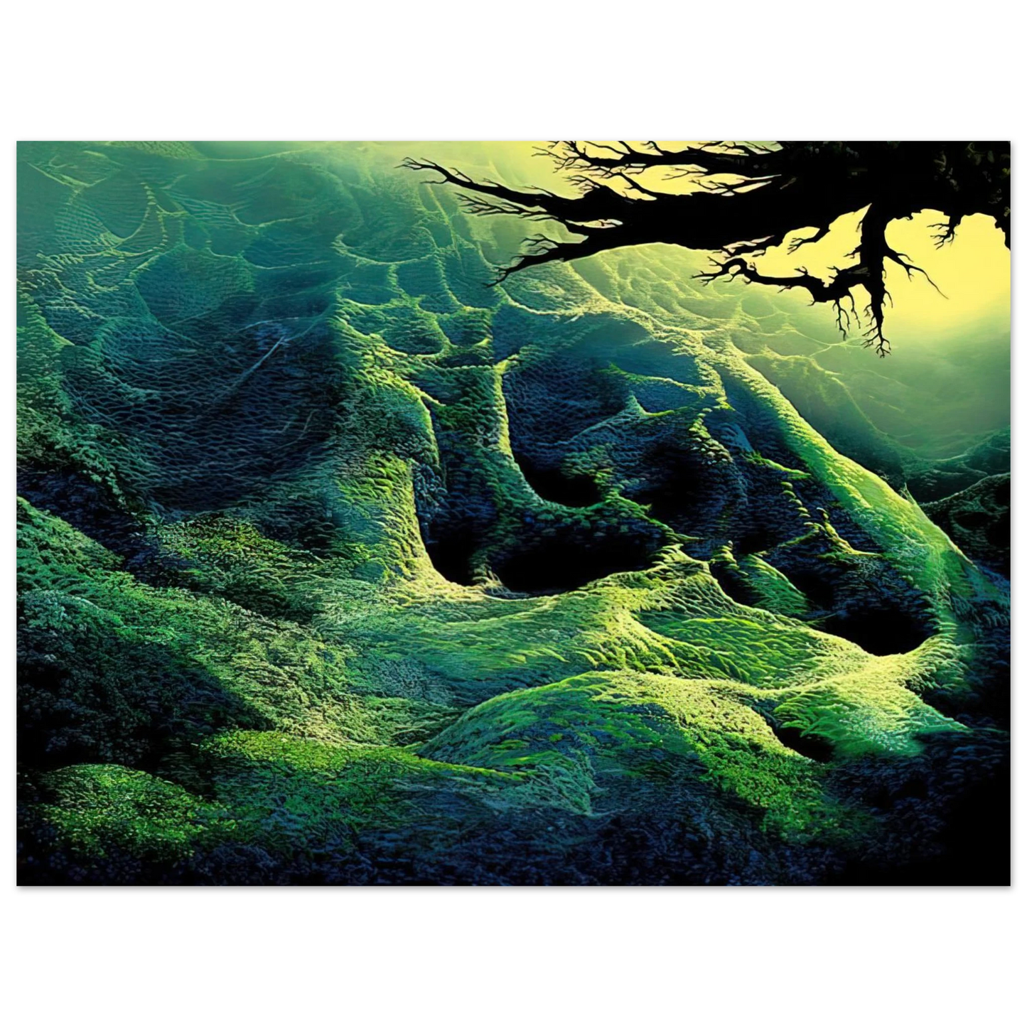 Eyvind Earle - My Soul  75x100 cm / 30x40inches Fine Art Poster