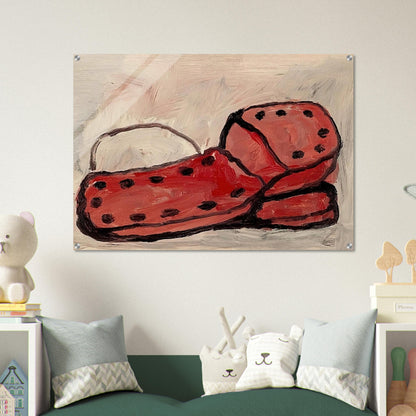 SHOES 1968 - Philip Guston Acrylic Print - 70x100 cm / 28x40″ inches