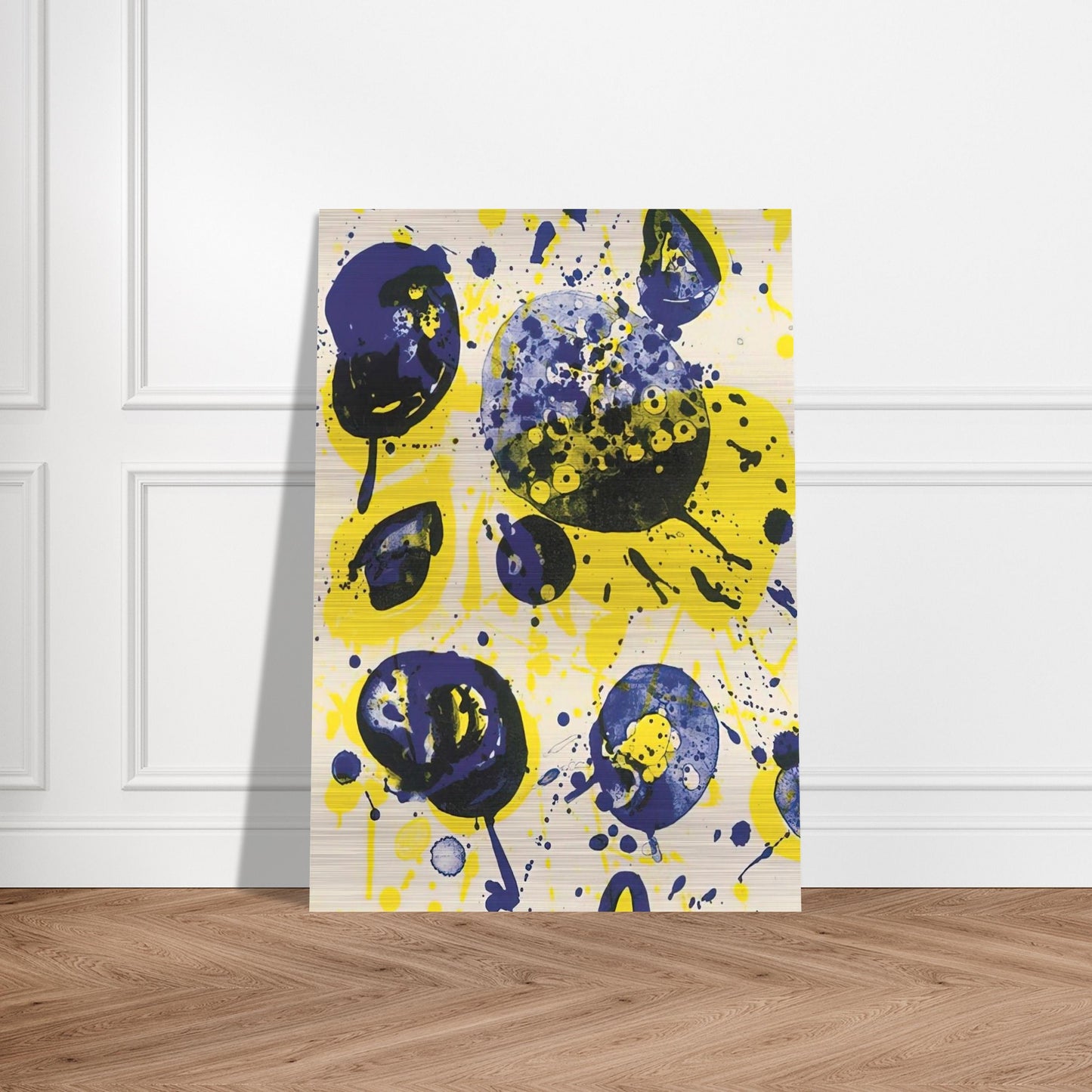 Untitled  from Pasadena Box   Lembark L61  - Sam Francis Brushed Aluminum Print - 70x100 cm / 28x40 inches | Sam Francis Aluminum Print | Sam Francis Prints