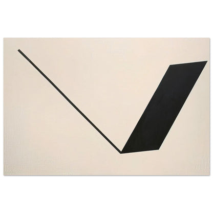 Big Space - Black Line - 1990 - Leon Polk Smith Art Prints - 100x150 cm / 40x60″ inches | Leon Polk Smith Poster | Leon Polk Smith Prints