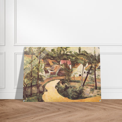 A Turn in the Road - Paul Cézanne Acrylic Print - 70x100 cm / 28x40″ inches | Paul Cézanne Wall Art | Paul Cézanne Prints