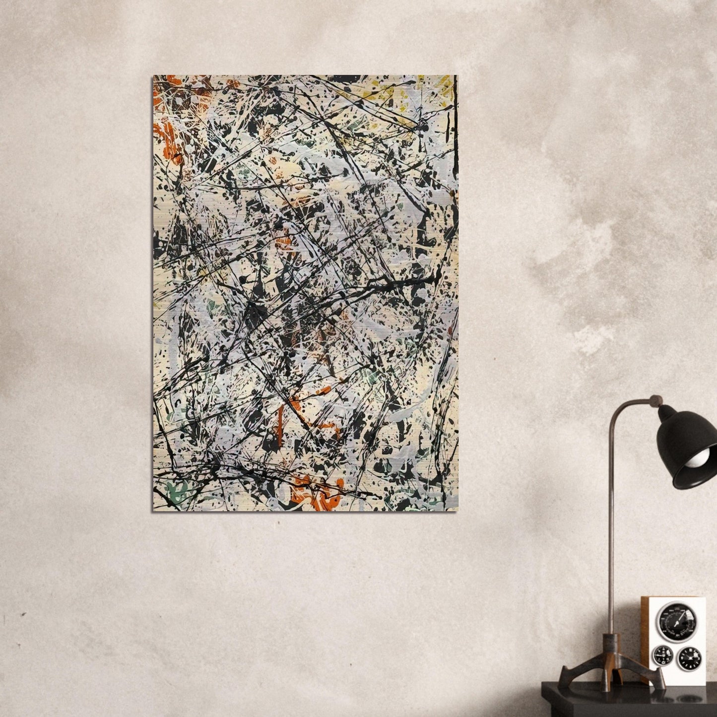 NUMBER 32 1947 - Jackson Pollock Brushed Aluminum Print - 70x100 cm / 28x40 inches | Jackson Pollock Aluminum Print | Jackson Pollock Prints