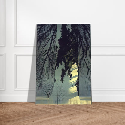 Snow White - Eyvind Earle Brushed Aluminum Print - 70x100 cm / 28x40 inches | Eyvind Earle Aluminum Print | Eyvind Earle Prints