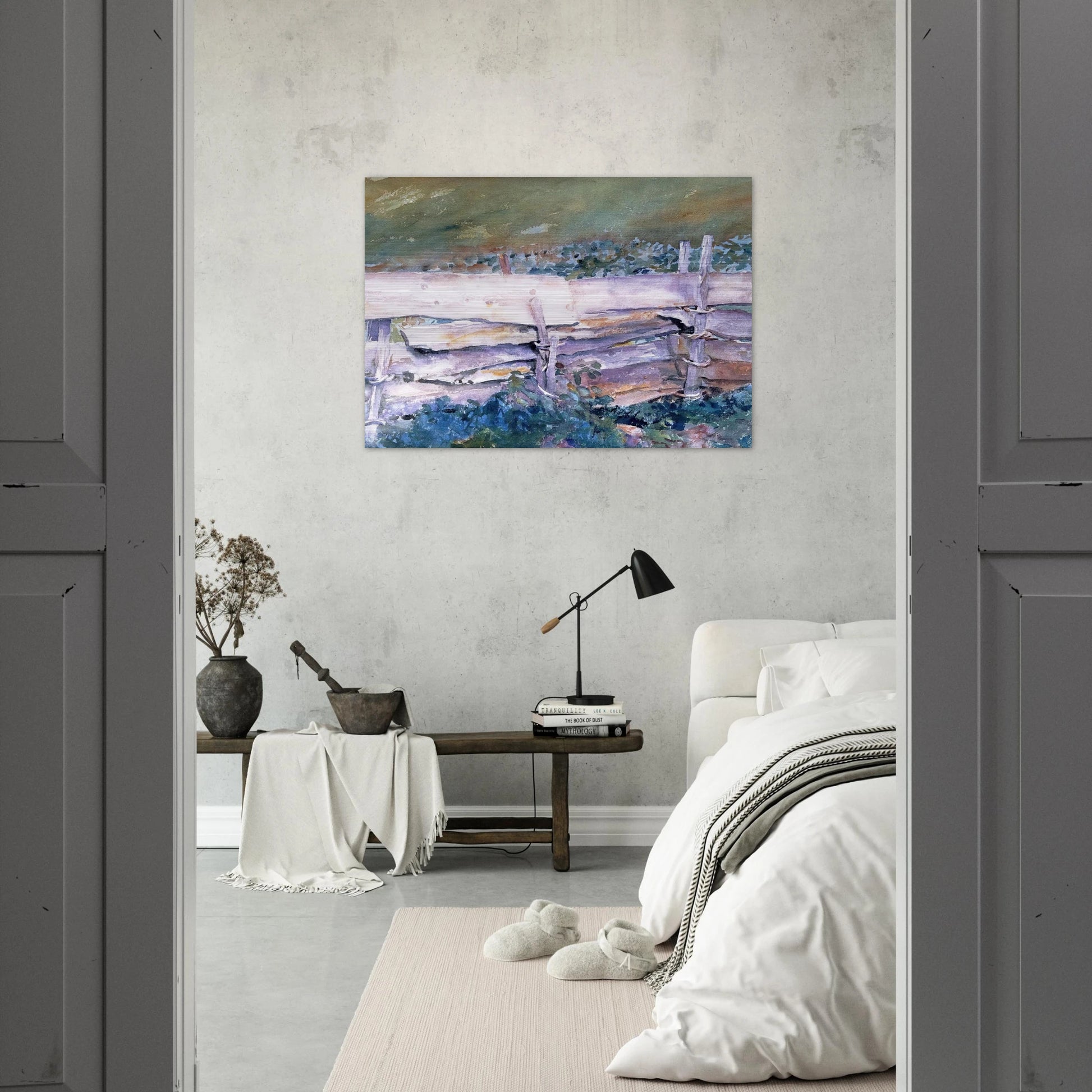 The Fence - John Singer Sargent Brushed Aluminum Print - 70x100 cm / 28x40 inches | John Singer Sargent Aluminum Print | John Singer Sargent Prints