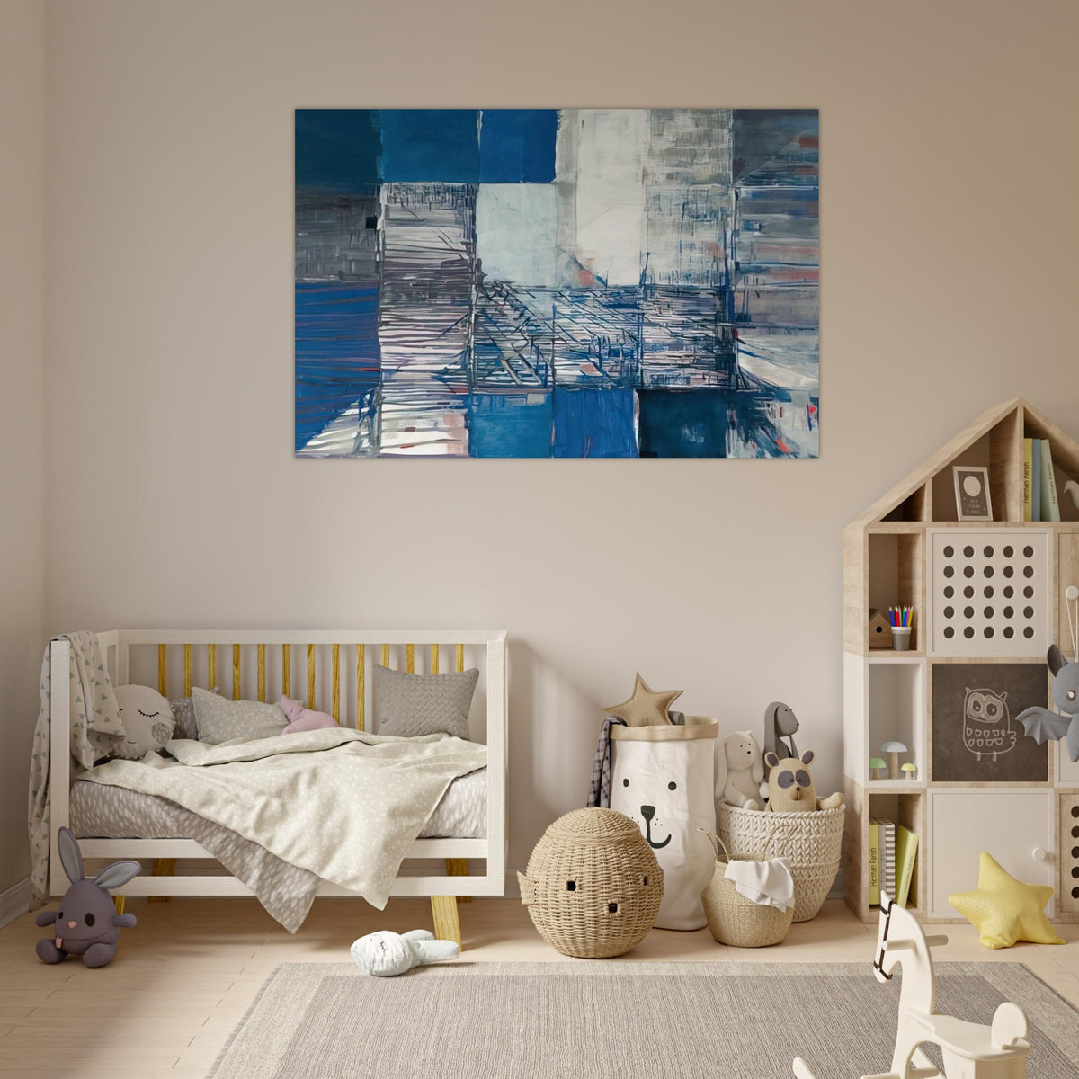 Dislocation du labyrinthe - Tachisme - Maria Helena Vieira da Silva Art Prints - 100x150 cm / 40x60″ inches | Maria Helena Vieira da Silva Poster | Maria Helena Vieira da Silva Prints