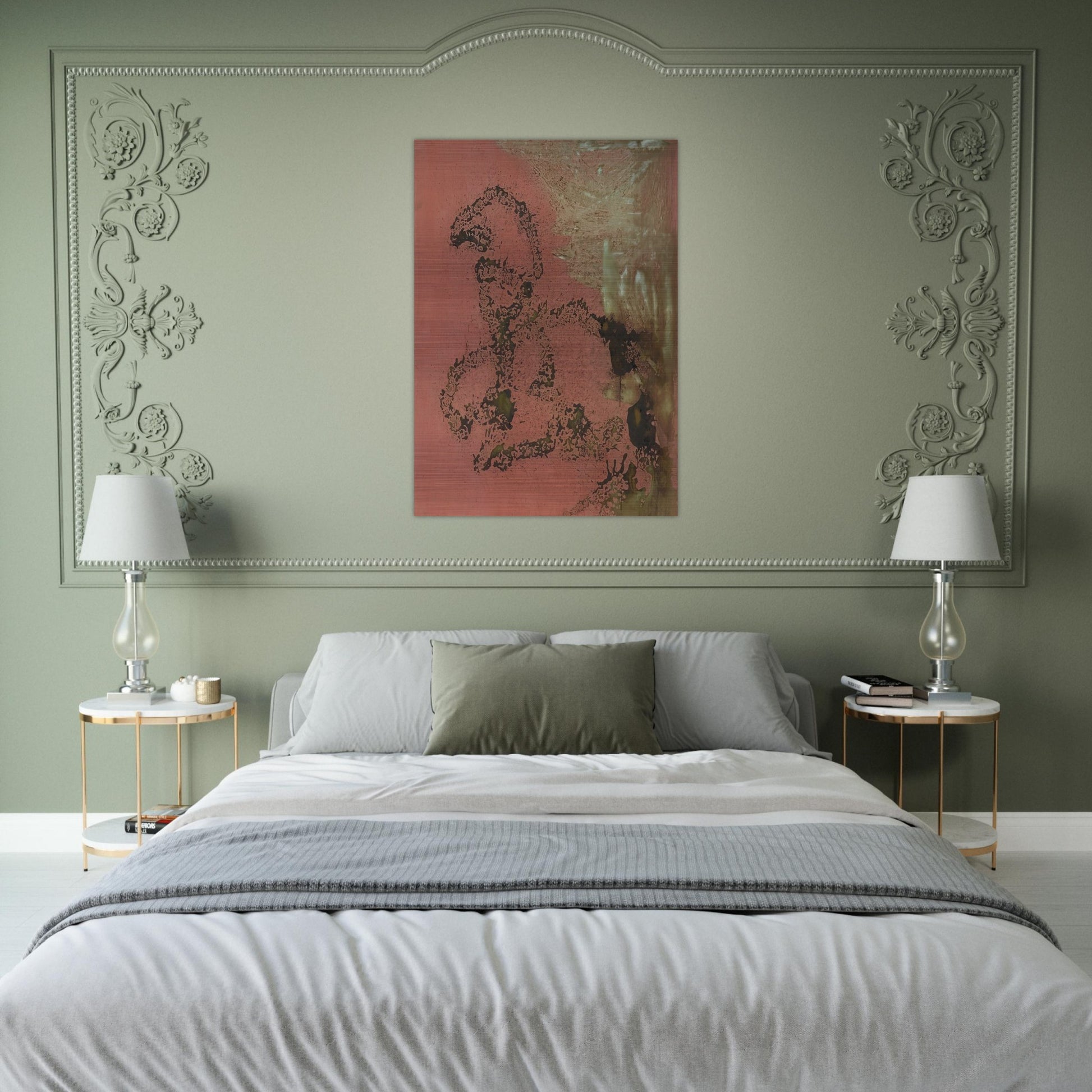 Oxidation Painting - Andy Warhol Brushed Aluminum Print - 70x100 cm / 28x40 inches | Andy Warhol Aluminum Print | Andy Warhol Prints