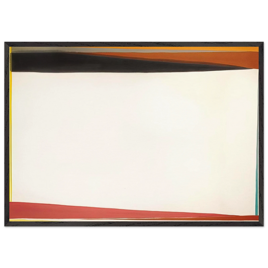 Fowey Light - 1974 - Larry Zox 70x100 cm / 28x40 inches Framed Art Print – Black Wooden Frame