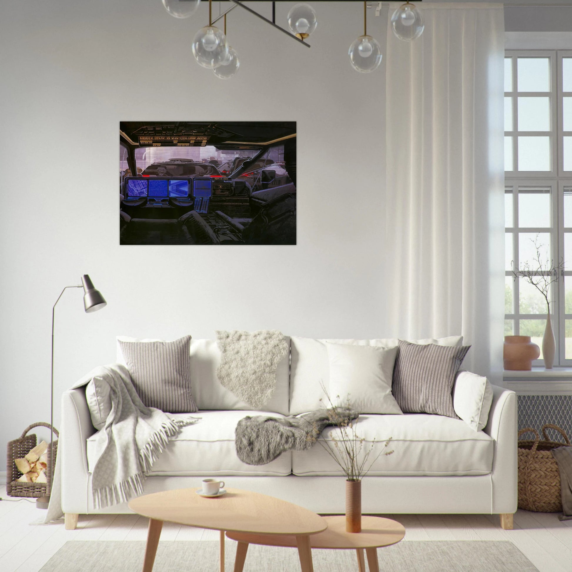 Syd Mead - Syd Mead Brushed Aluminum Print - 70x100 cm / 28x40 inches | Syd Mead Aluminum Print | Syd Mead Prints