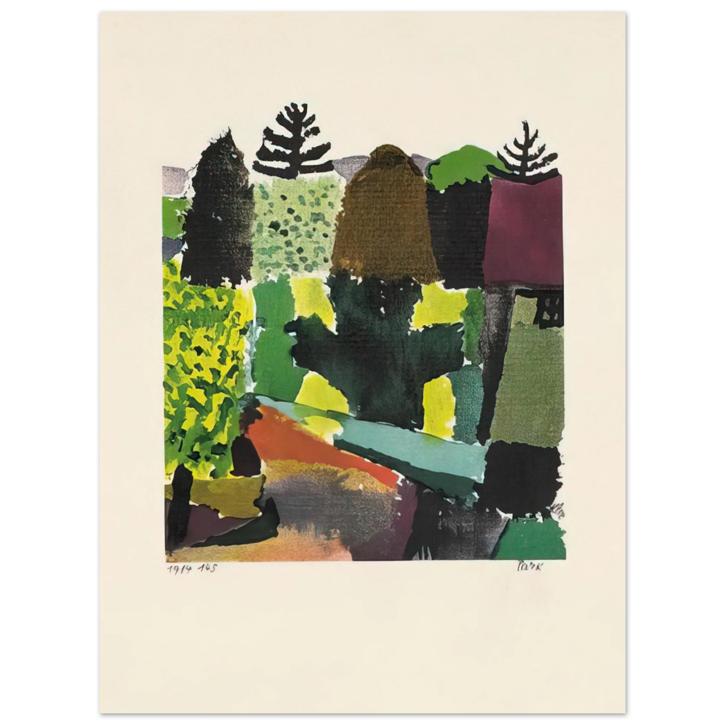 Paul Klee - PARK 1920  75x100 cm / 30x40inches Fine Art Poster