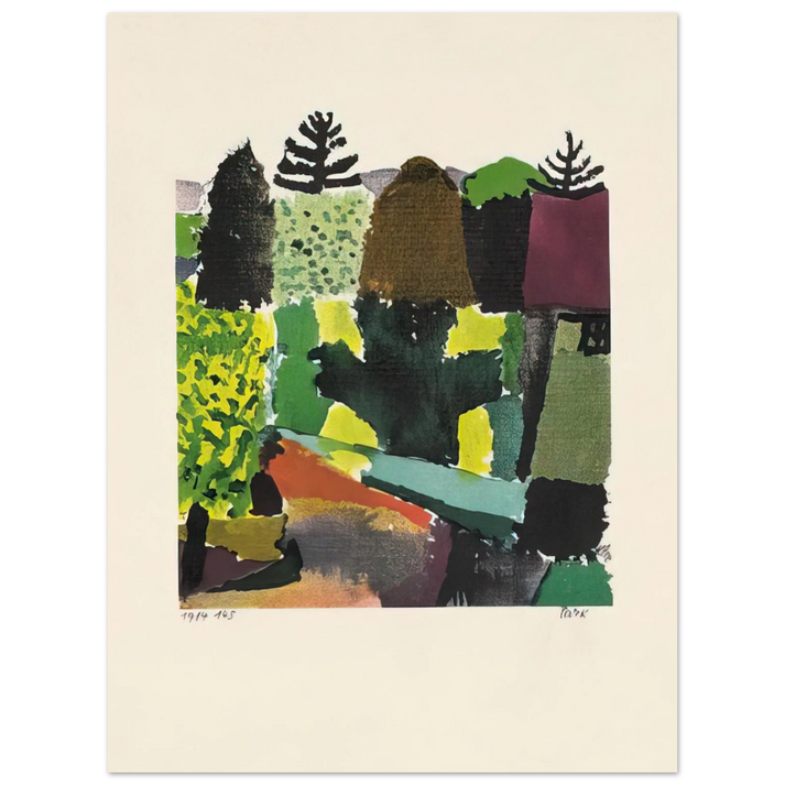 Paul Klee - PARK 1920  75x100 cm / 30x40inches Fine Art Poster