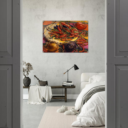 CHILI PEPPERS 2005 - Janet Fish Acrylic Print - 70x100 cm / 28x40″ inches | Janet Fish Wall Art | Janet Fish Prints