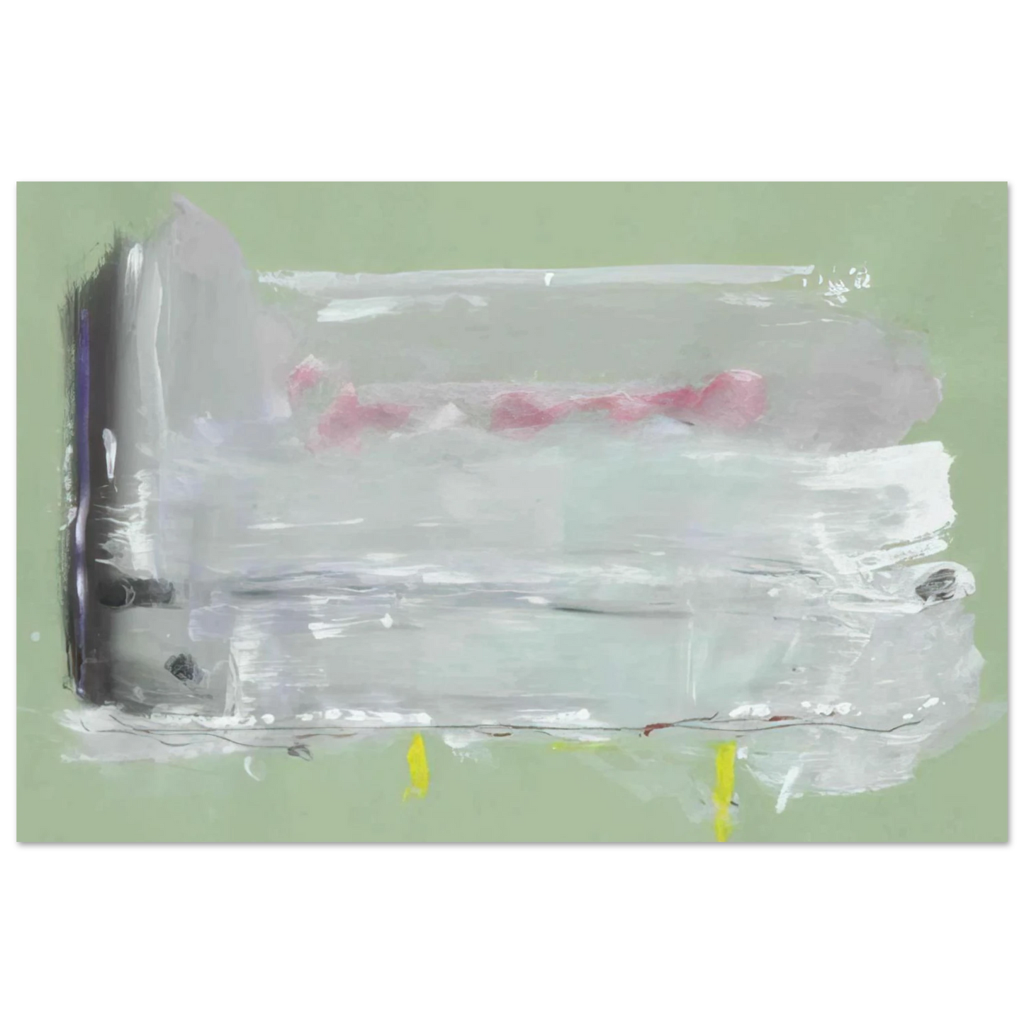 Helen Frankenthaler - Untitled - 1984 Wall art - 15x20 cm / 6x8 inches - Fine Art Poster-canvas - -