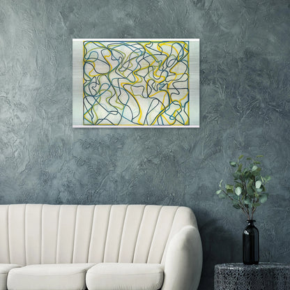 Third Letter - 2009 - Brice Marden Brushed Aluminum Print - 70x100 cm / 28x40 inches | Brice Marden Aluminum Print | Brice Marden Prints
