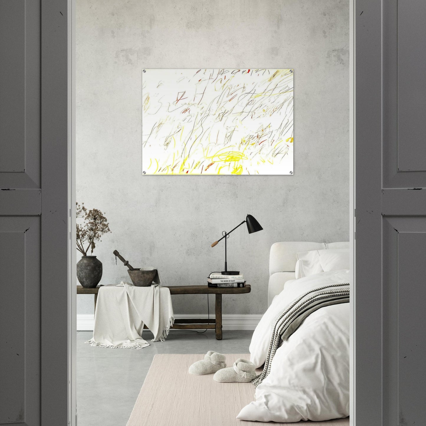 Blue Room - Cy Twombly Acrylic Print - 70x100 cm / 28x40″ inches