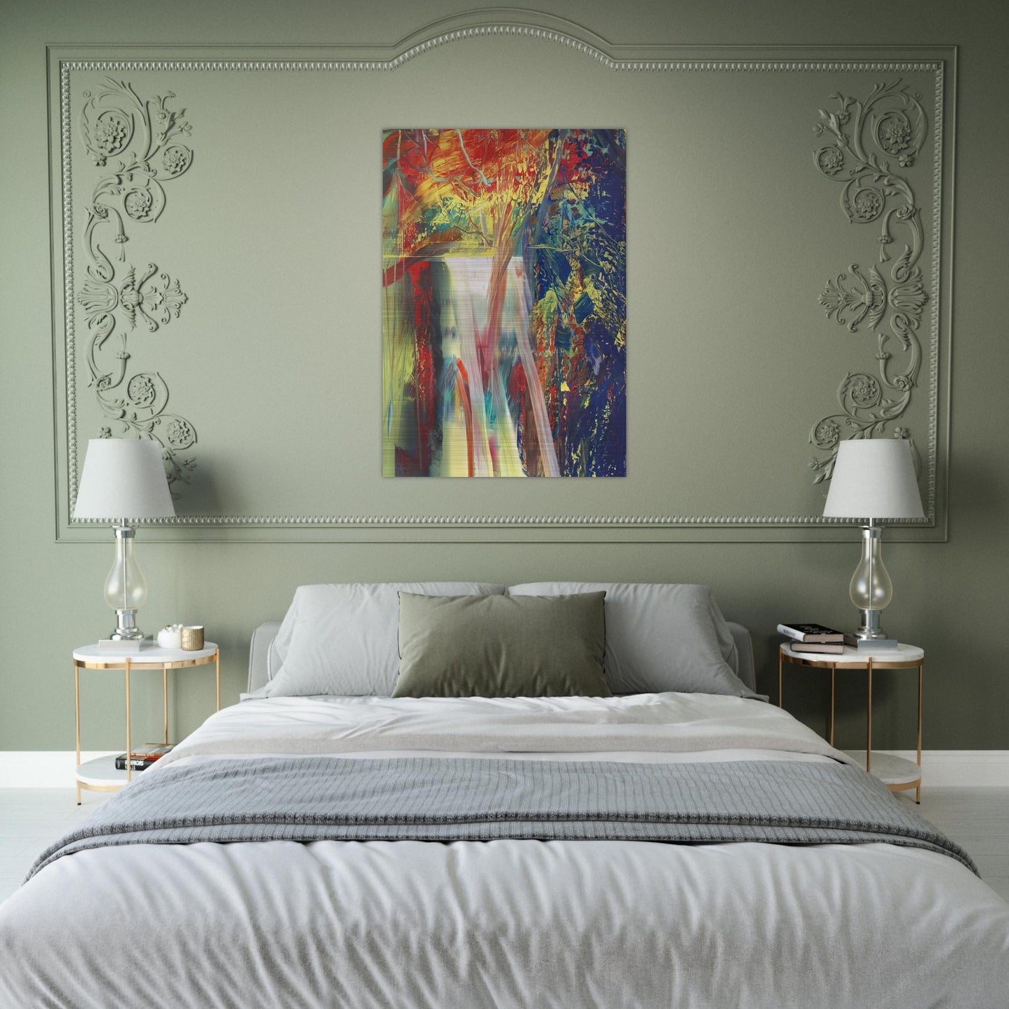 ABSTRACT PAINTING 610 1 - Gerhard Richter Brushed Aluminum Print - 70x100 cm / 28x40 inches | Gerhard Richter Aluminum Print | Gerhard Richter Prints