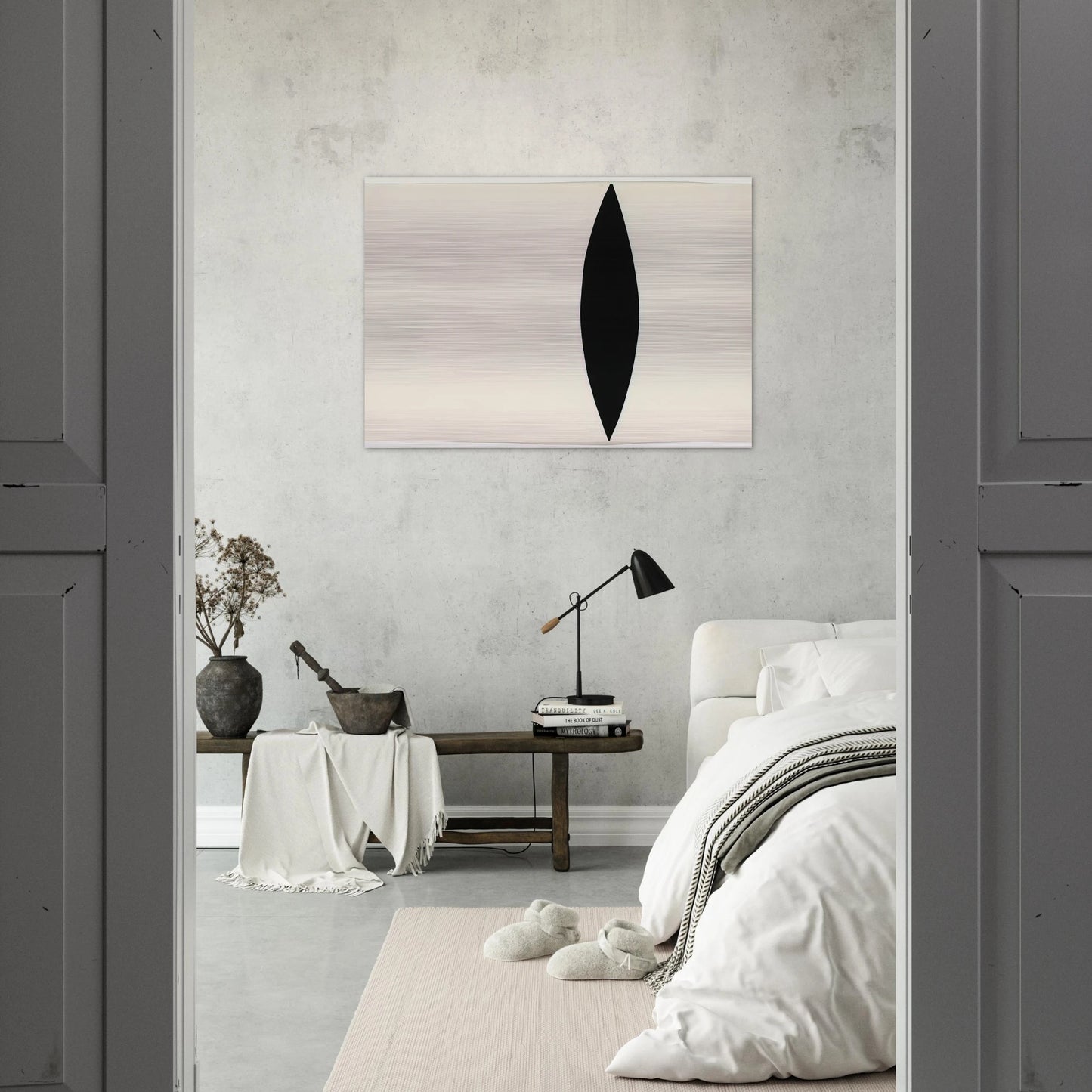 Mandorla Form - Ellsworth Kelly Brushed Aluminum Print - 70x100 cm / 28x40 inches | Ellsworth Kelly Aluminum Print | Ellsworth Kelly Prints