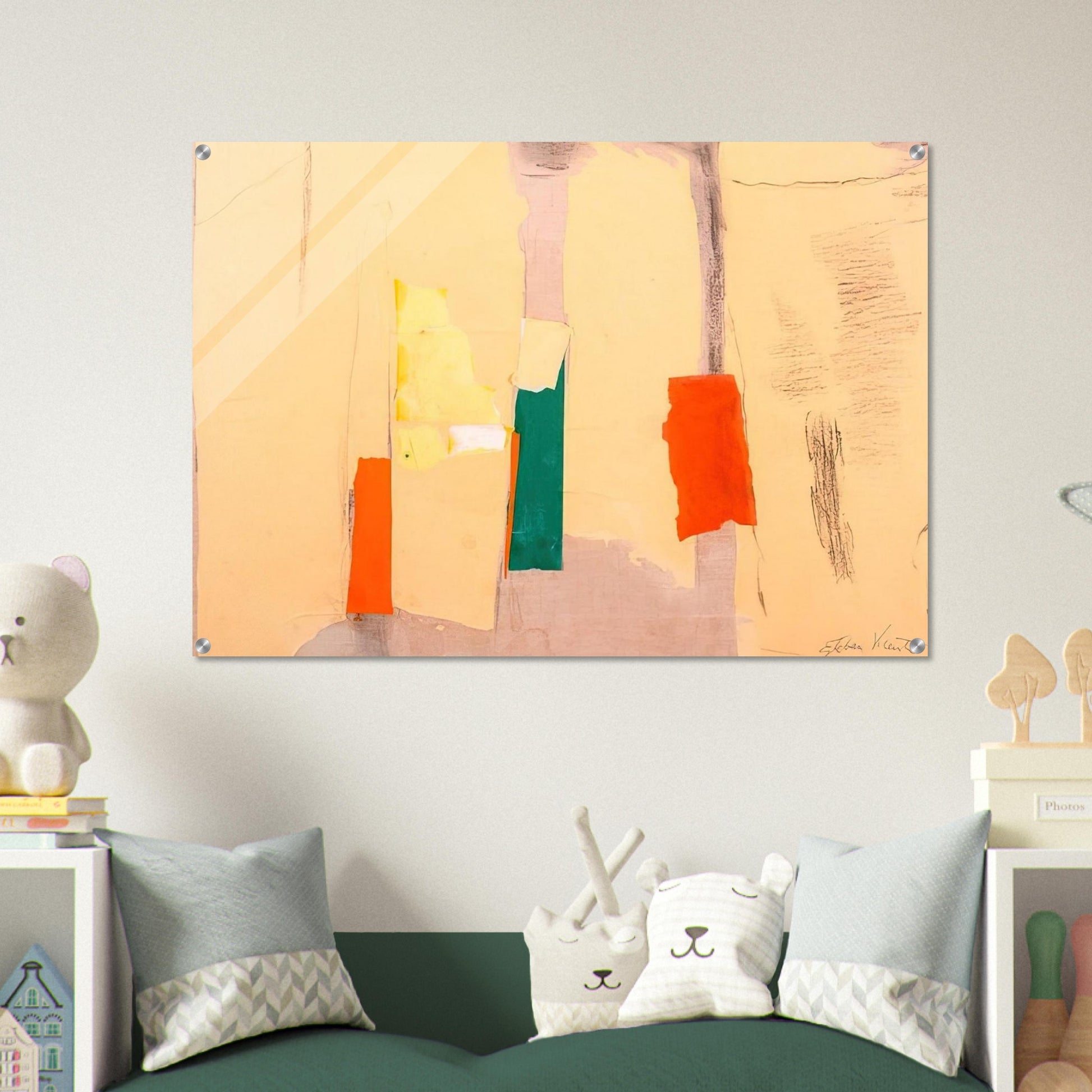 UNTITLED 1998 - Esteban Vicente Acrylic Print - 70x100 cm / 28x40″ inches