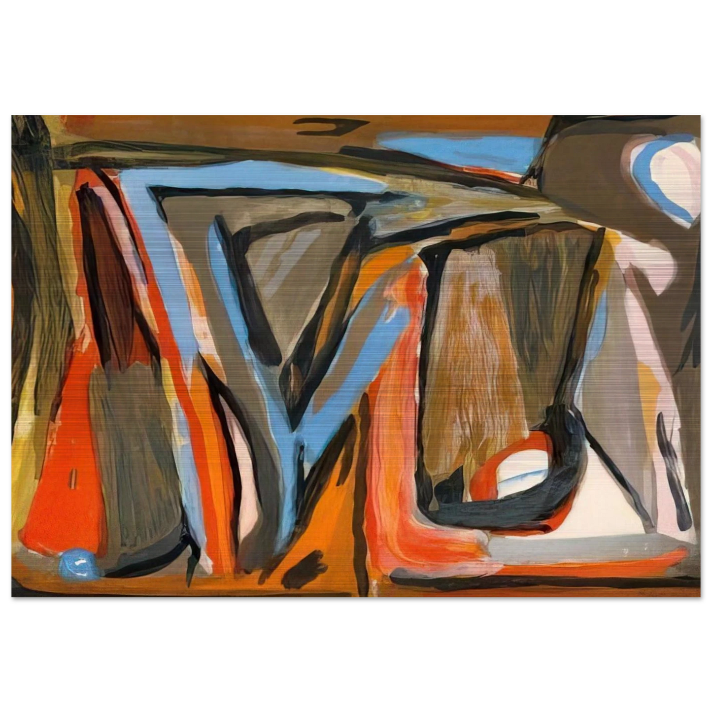 Le tout - 1978 - Bram van Velde Brushed Aluminum Print - 70x100 cm / 28x40 inches | Bram van Velde Aluminum Print | Bram van Velde Prints