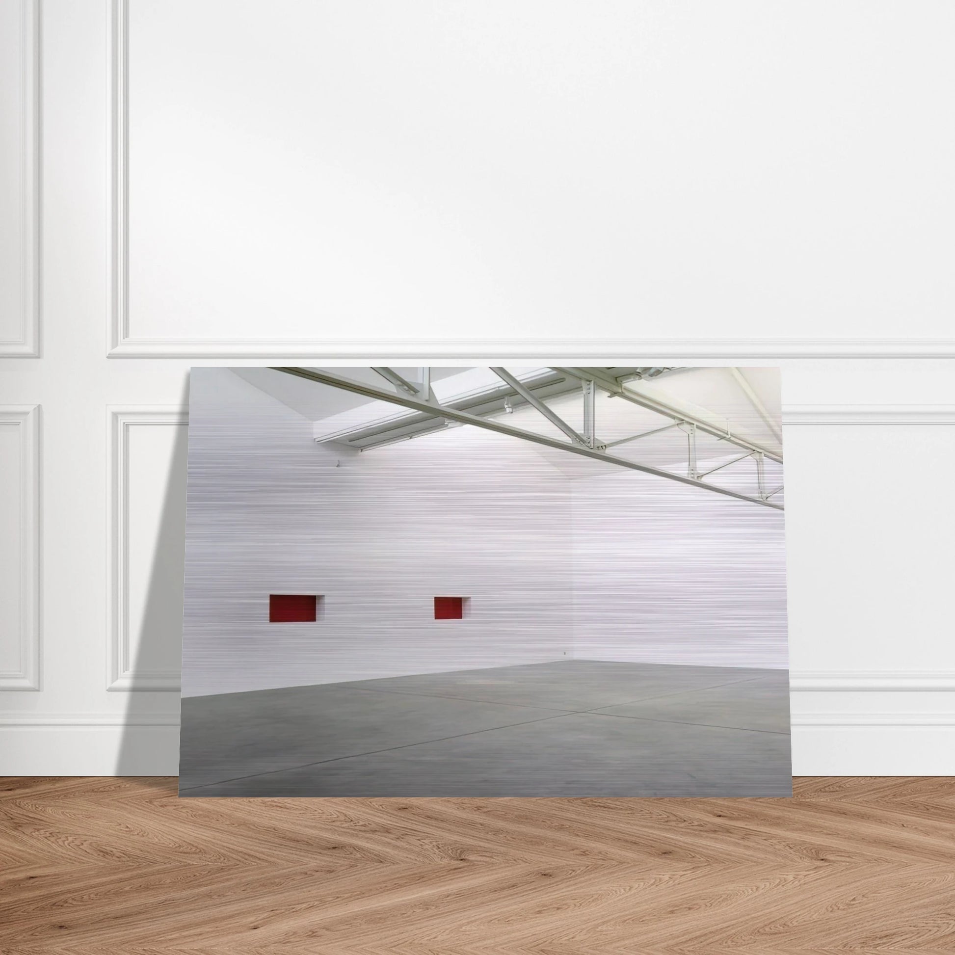 Untitled Wall Work - 1992 - Donald Judd Brushed Aluminum Print - 70x100 cm / 28x40 inches | Donald Judd Aluminum Print | Donald Judd Prints
