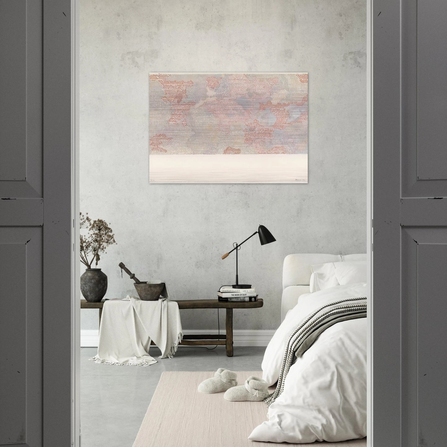 Maskelyne DA Region of the Moon from the series Lunar Maps - 1972 - Nancy Graves Brushed Aluminum Print - 70x100 cm / 28x40 inches | Nancy Graves Aluminum Print | Nancy Graves Prints