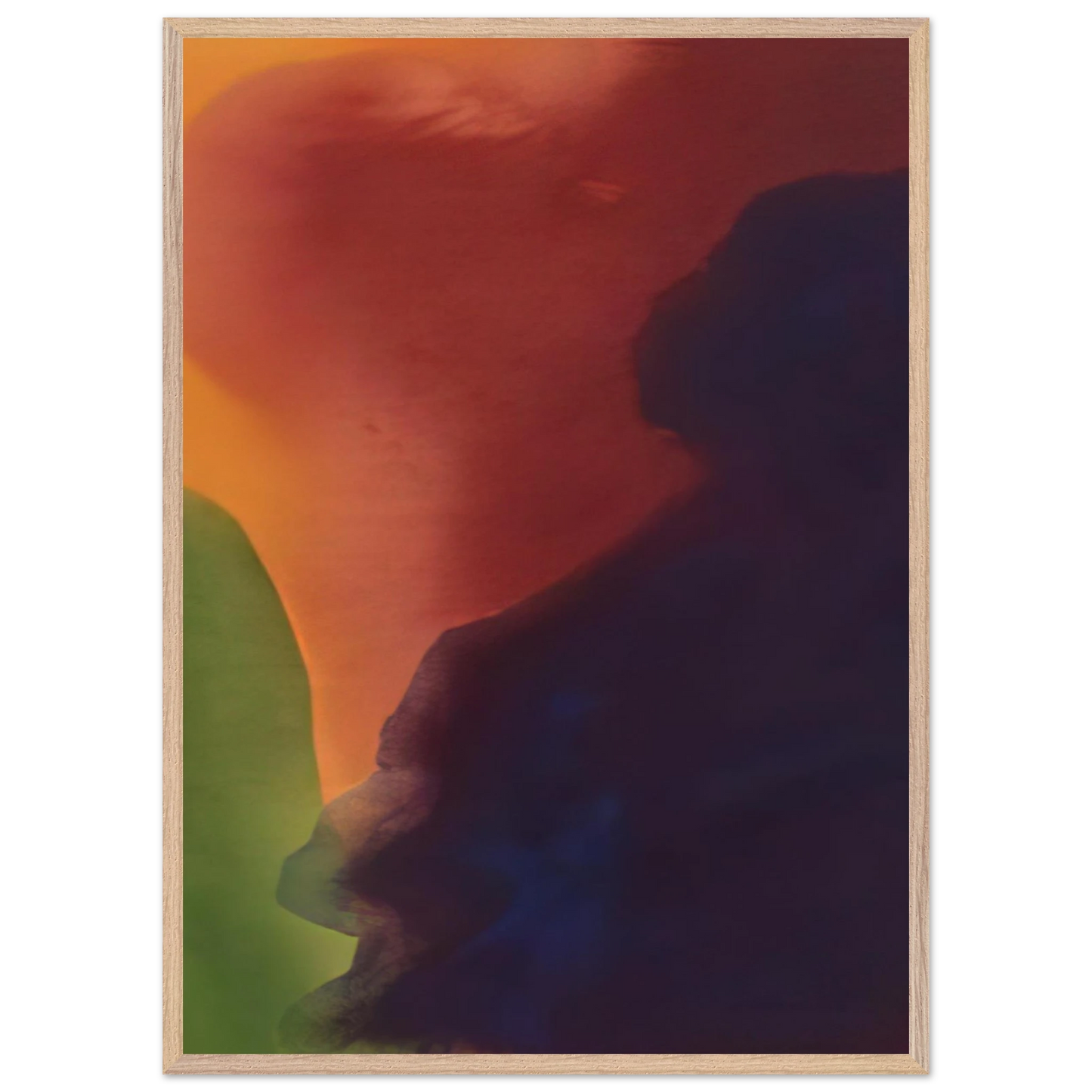 Helen Frankenthaler - Blue Atmosphere III - 1963 Wall art - 50x70 cm / 20x28 inches - Fine Art Poster-canvas - -