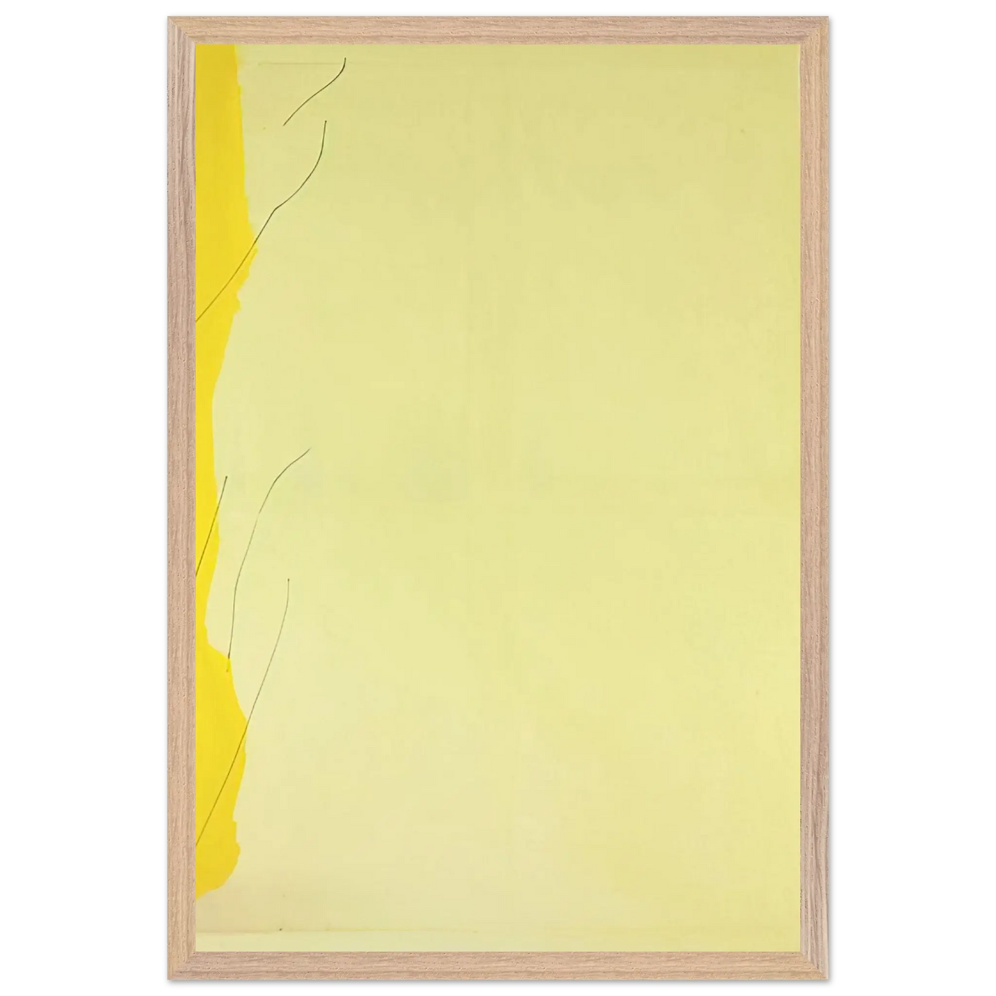 Helen Frankenthaler - Distillation - 1973 Wall art - 50x70 cm / 20x28 Inches - Premium Wooden Framed Poster With Fine Art Paper - White frame