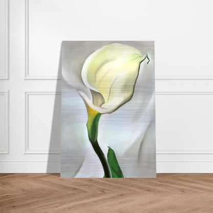 Calla Lily Turned Away - Georgia O'Keeffe Brushed Aluminum Print - 70x100 cm / 28x40 inches | Georgia O'Keeffe Aluminum Print | Georgia O'Keeffe Prints