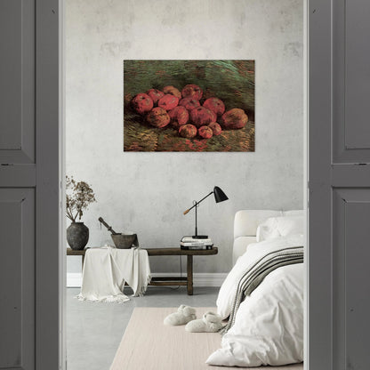 Still Life with Apples - Vincent van Gogh Brushed Aluminum Print - 70x100 cm / 28x40 inches | Vincent van Gogh Aluminum Print | Vincent van Gogh Prints
