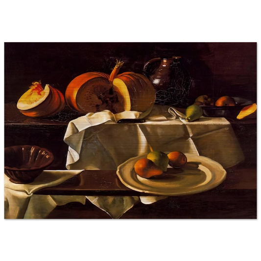 THE STILL LIFE WITH PUMPKIN 1939 - Andre Derain Brushed Aluminum Print - 70x100 cm / 28x40 inches | Andre Derain Aluminum Print | Andre Derain Prints