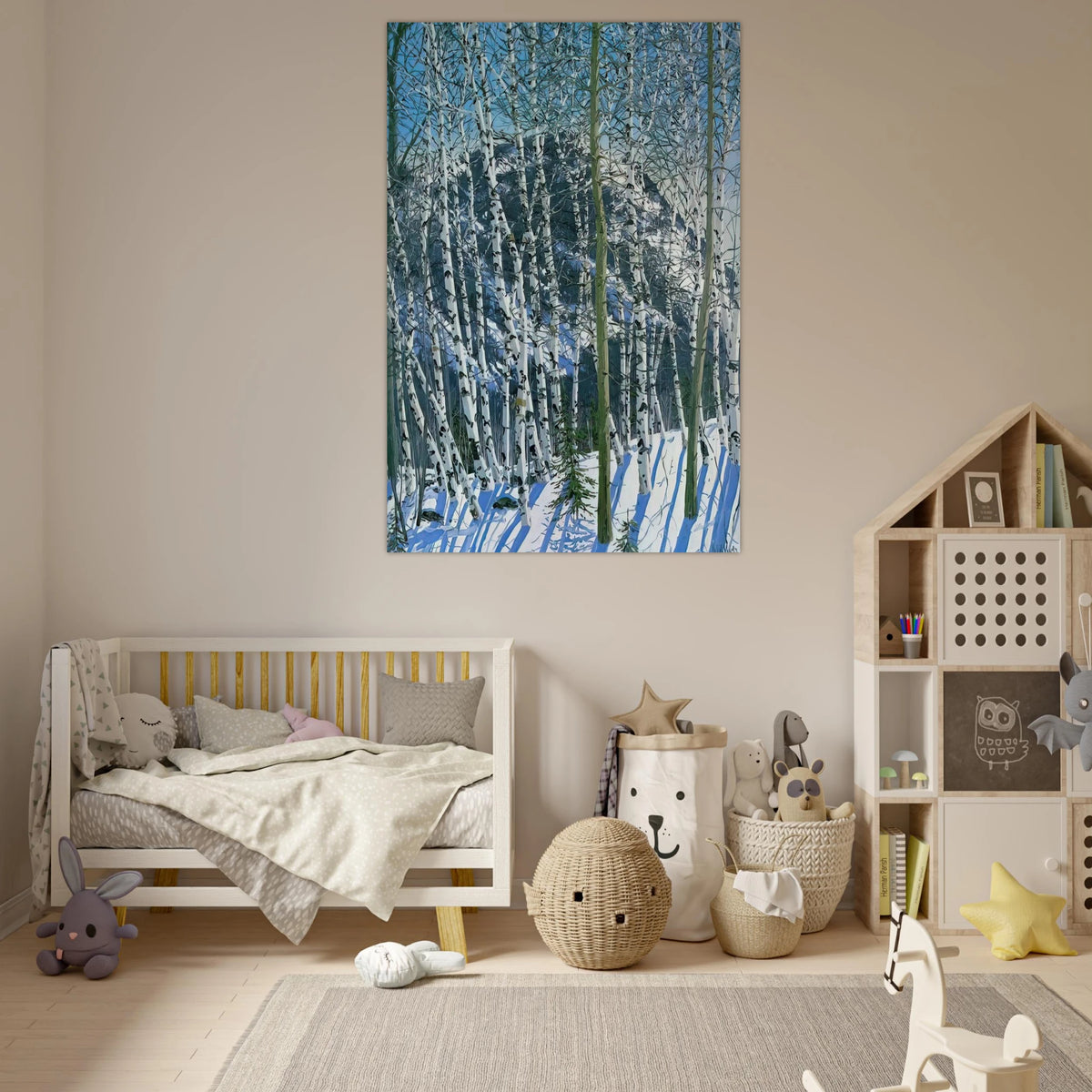 Birches - 2005 - Neil Welliver Art Prints - 100x150 cm / 40x60″ inches | Neil Welliver Poster | Neil Welliver Prints