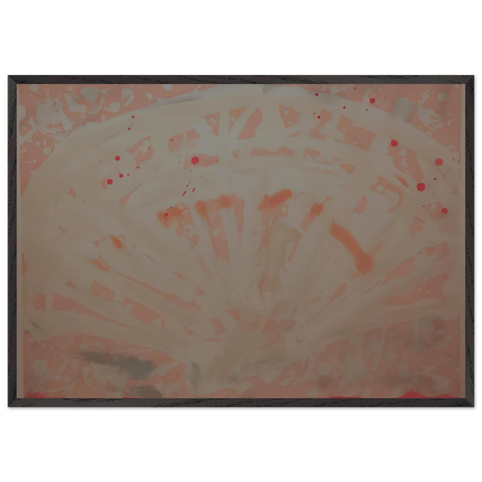 FREGOLI 1969 - Antoni Tapies 70x100 cm / 28x40 inches Framed Art Print – Black Wooden Frame