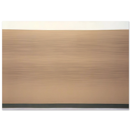 Yellow Ochre - 1967 - Ronnie Landfield Brushed Aluminum Print - 70x100 cm / 28x40 inches | Ronnie Landfield Aluminum Print | Ronnie Landfield Prints